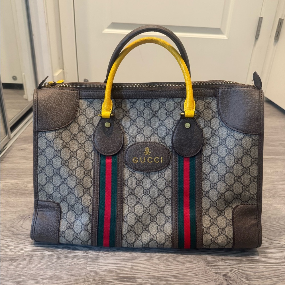 Gucci Brown and Yellow Crossbody Bag